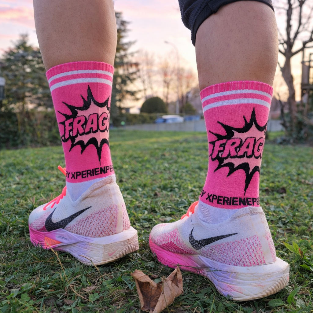 Chaussettes de sport XT FRAGILE en Coolmax, ideal pour course et velo